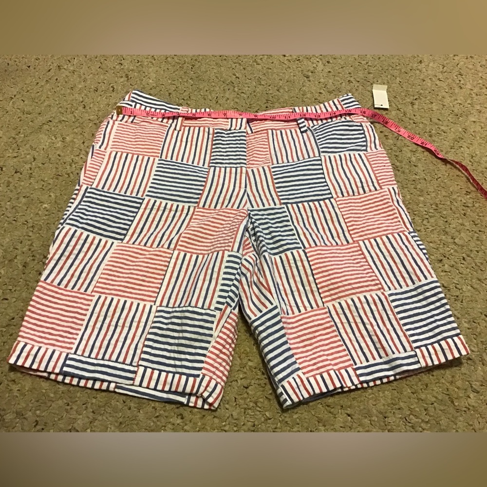 TALBOTS NWT SZ 6P STRIPE SHORTS SEERSUCKER THE PERFECT SHORT